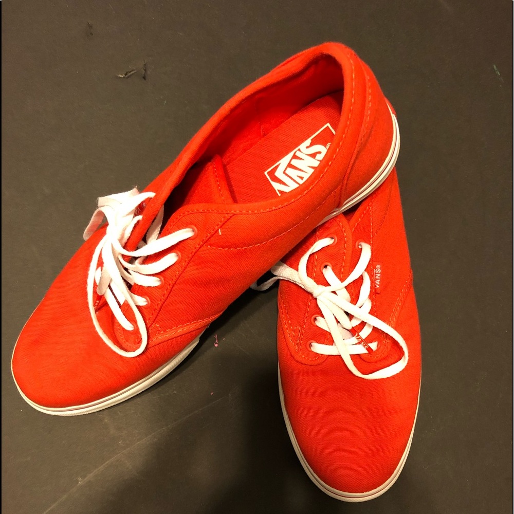 Vans Red/White Lace Up Shoes Size 11